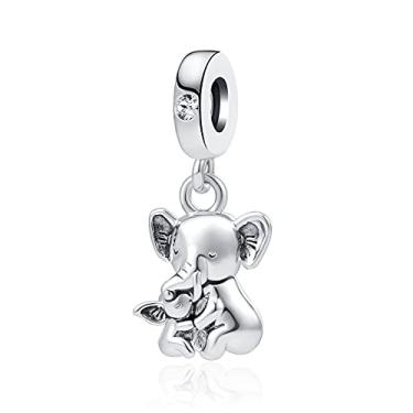 Imagem de LuxglitterLin Berloque de abelha e coala, urso coala, tartaruga-marinha, berloque, animais de estimação do mundo, com pingente de pandora, Cristal Strass Metal, Cristal sintético