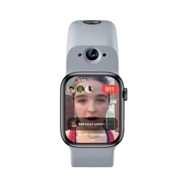 Imagem de Pulseira Inteligente Wristcam, Câmera Dupla, Certificação MFI da Apple, para Apple Watch, Sensor de 8 MP, Vídeo Full HD, Modo Esportivo 720P, Estabilização de imagem Pro, Wi-Fi, Impermeabilidade IP68