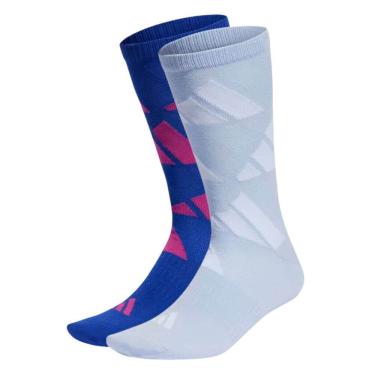 Imagem de Kit meias Adidas Crew Logo 2 pares cano alto IC9524