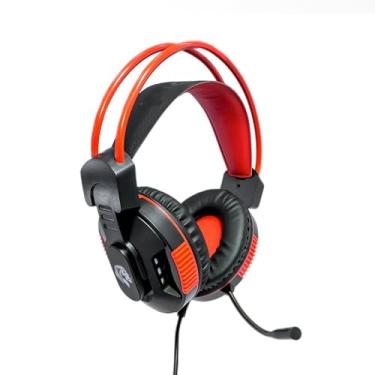Imagem de Fone De Ouvido Headset Gamer Com Microfone E Led - HAYOM, HF2207, Red, Grande
