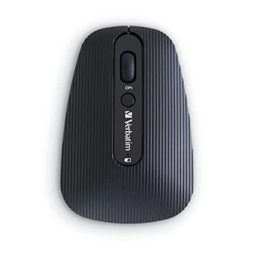 Imagem de Verbatim Mouse óptico sem fio para vários dispositivos Bluetooth 5.0 USB 2,4 GHz recarregável com DPI ajustável – Preto 70755