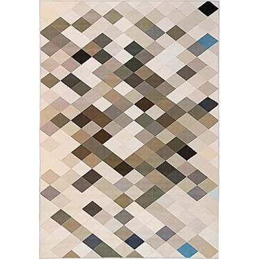 Imagem de Tapete para Sala Geo Print 04 Bege 1,00x1,40m - Edantex