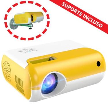 Imagem de Mini Projetor Para Celular Wifi Wireless P80 Espelhamento - Salange