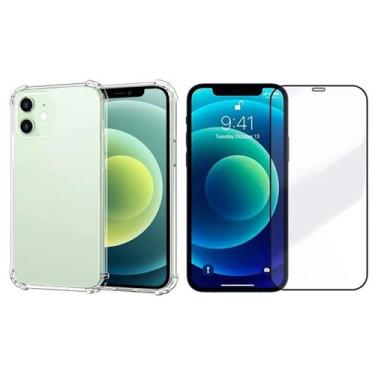Imagem de Capinha Antichoque + Película Vidro 3D Para Iphone 12 Mini - HRebros