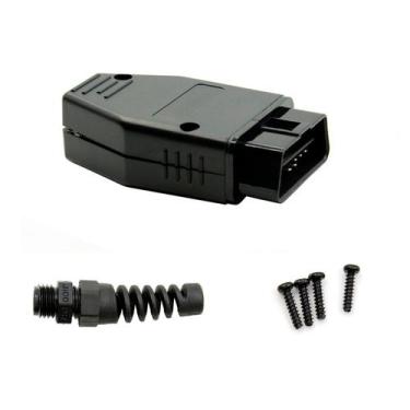 Imagem de Conector Obd2 Macho com Pinos para Montar Cabo Automotivo