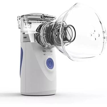 Imagem de Inalador Nebulizador Portátil Recarregável Branco | Compacto e Silencioso 110v/220v - Uso Adulto e Infantil