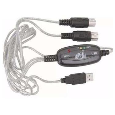 Imagem de Cabo Midi Usb Suporte Adaptador De Teclado Para Pc note computador - E