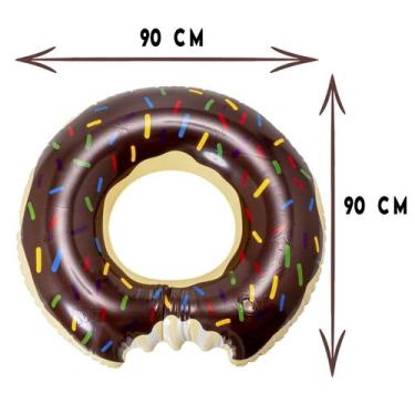 Imagem de Boia Donut de Chocolate Gigante Para Festa - Elite