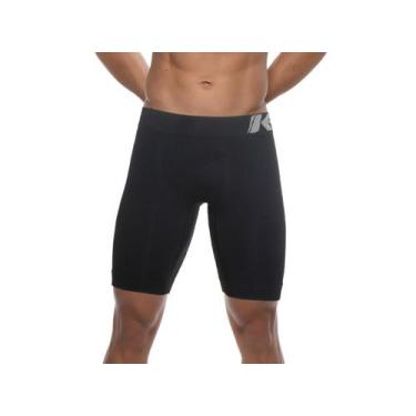 Imagem de Kit 3 Bermuda térmica anti assadura sem costura Keeper, Preto, Marinho