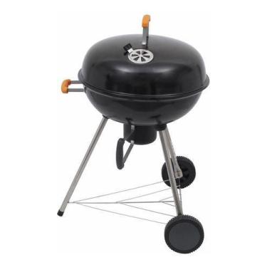 Imagem de Churrasqueira Móvel A Bafo Carvão Com Rodinhas - 96x64x64cm - Naterial