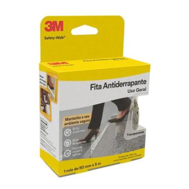 Imagem de Fita Antiderrapante Para Escada Piso 50mm X 5m Transparente Safety Wal