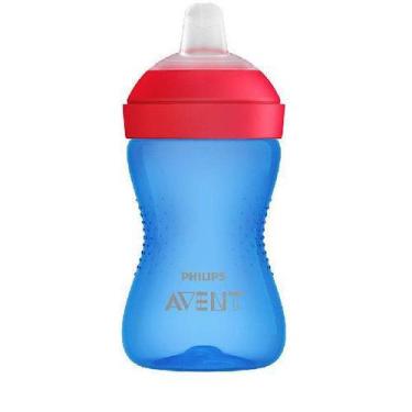 Imagem de Copo com Bico Macio MY GRIPPY AVENT Philips AZUL/VERMELHO 300ML SCF802