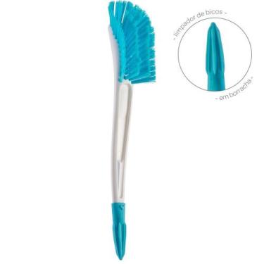 Imagem de Escova Para Higienização Mamadeiras e Bicos Azul Buba