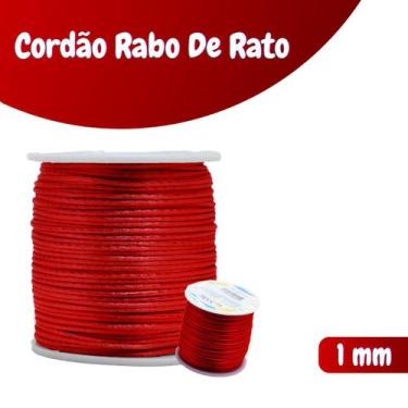 Imagem de Fio De Seda Vinho Claro - Cordão Rabo De Rato 1mm - Nybc