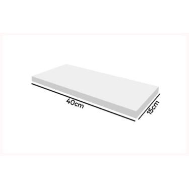 Imagem de Prateleira MDF 40x15 com suporte invisivel - Branca - mais marcenaria