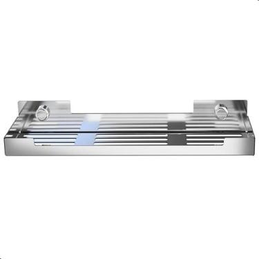 Imagem de Porta Shampoo Inox Suporte Organizador Banheiro ELG - CONTEL STORE