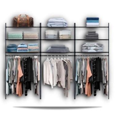 Imagem de Arara de parede plus - 2,80 Smart Black - Casa Expressa