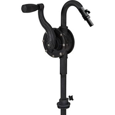 Imagem de Bomba rotativa resistente à corrosão Lumax Black LX-1321. Serve em tambores de 38 a 135 litros com abertura padrão de 5 cm. Também adequado para transferir fluidos à base de petróleo de luz para viscosidade média