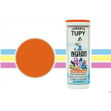 Imagem de Corante P/ Tingir Nylon, Lã, Seda, Biquinis Tupy * 2 Tubos, 02 Laranja