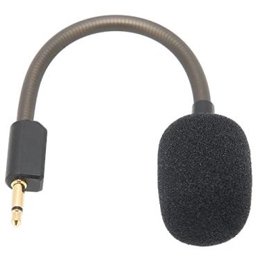 Imagem de ASHATA Microfone para Razer BlackShark V2, fone de ouvido para jogos, microfone removível de 3,5 mm, cancelamento de ruído, som surround THX7.1, PC, X&S