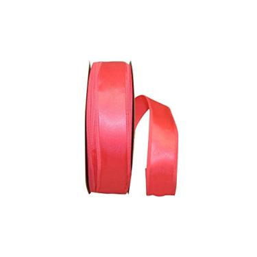 Imagem de Reliant Ribbon Fita de borda com fio Dyna Satin Ez, 3,8 cm x 90 metros, Coral
