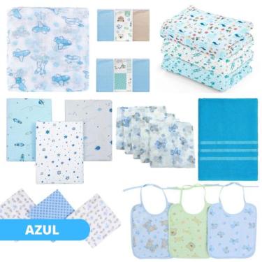 Imagem de Kit Enxoval Maternidade Bebe completo para recém nascido - Dugu, Azul