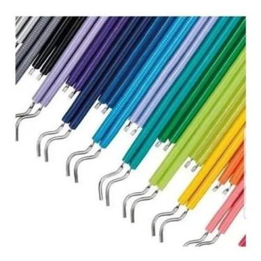 Imagem de 500 Borrachinhas Ligas Para Aparelho Ortodôntico 05 Cores (05 Palitinh