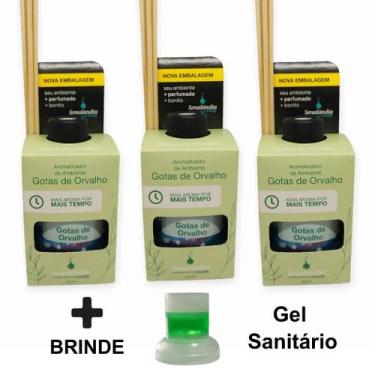 Imagem de 3 Difusor Ambiente Aromatizador Vareta 280ml Cheirinho Ar Perfume Casa