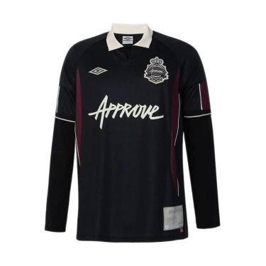 Imagem de Camisa Appprove X Umbro Jersey ML 7387 Preto / Bordo / Bege M-Masculino