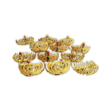 Imagem de Kit Mini Coroa Dourada Princesa - 12 Unidades - Extra Festas