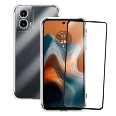 Imagem de Kit Capinha Capa Antiqueda para Moto G34 + Película de Vidro 3D