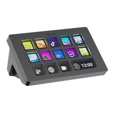Imagem de ULANZI D200 U-Studio Controle de fluxo de teclado macro, 14 teclas LCD, 13 teclas de macro personalizáveis para controlar aplicativos e software, acionar ações em OBS, Twitch, YouTube e muito mais