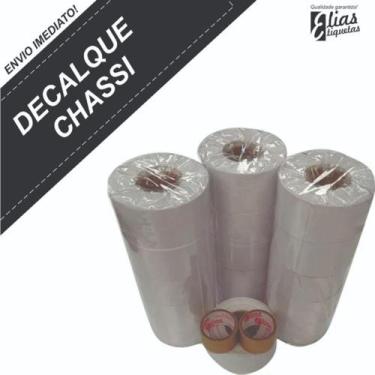 Imagem de 100 Rolos Decalque Numeração Chassi - Motor 10.000 Etiquetas - ELIAS E