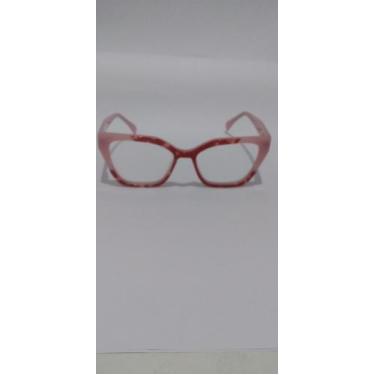 Imagem de Armação de Óculos para Grau Acetato Feminino  Rosa - Tebelle