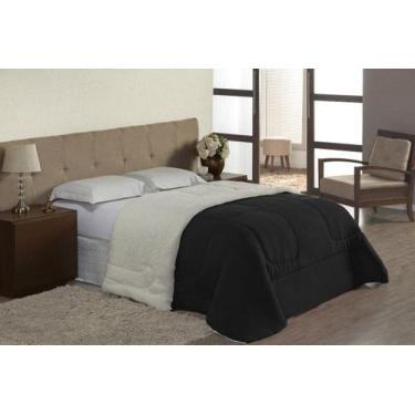 Imagem de Coberdrom Queen Size Dupla Face Sherpa com Mantinha - Davy Enxovais, P