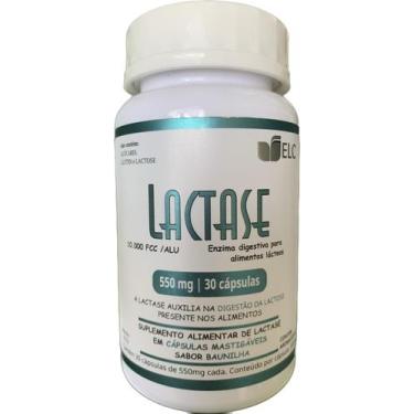 Imagem de Lactase ELC 30 caps mastigáveis 550 mg sabor baunilha