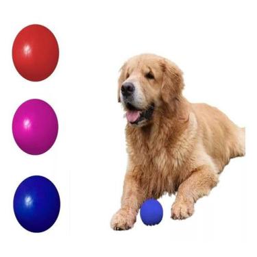 Imagem de Bola macica lisa grande 75mm cor sortida - Pet Toys 