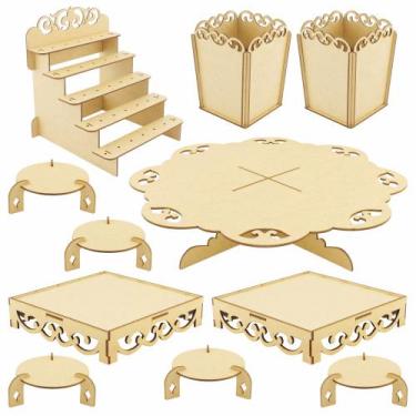 Imagem de Kit Festa Provençal Mdf Arabesco - 11 Peças - Linha Temática - Moderna