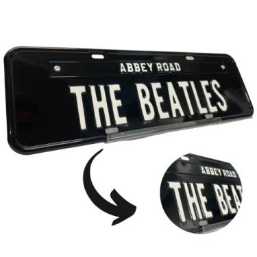 Imagem de Placa Decorativa The Beatles Automotiva Alto Relevo Decoração - Decora