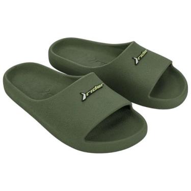 Imagem de Chinelo Rider Nuvem Drip Slide Confortável Macio 11983, Verde, Branco,