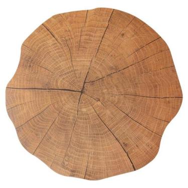 Imagem de Kit Jogo Americano 10/un Redondo Tronco Madeira - Clink