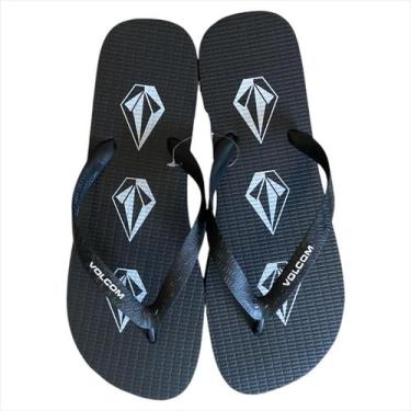 Imagem de Chinelo Volcom Iconic Logo Stone Verão 24/25 Original Preto, Preto, 37