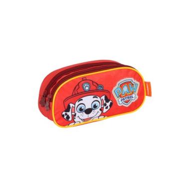 Imagem de Estojo 2 Ziper Paw Patrol Patrulha Canina Vermelho Ei41624pa0400un - L