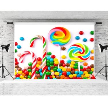 Imagem de Pano de fundo de doces, pirulito, doces, fotografia, pano de fundo, Willy Wonka, pano de fundo de Natal, presentes de ano novo, festa de aniversário, retrato, estúdio fotográfico, faixa (2,7 x 1,8 m)