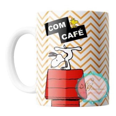 Imagem de Caneca Personalizada Snoopy Com Café Sem Café - Ng Decor Canecas