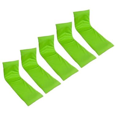 Imagem de  Colchonete Almofadado Espreguiçadeira Piscina Liso Verde Limão Claro 