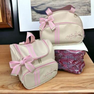 Imagem de Bolsa Maternidade Kit Merlim 2 Peças Mochila 2 Em 1 Conjunto Mamãe e B