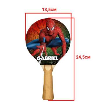Imagem de Raquete para Tênis de Mesa Personalizado com Nome 24,5x13,5 Kit 10un M