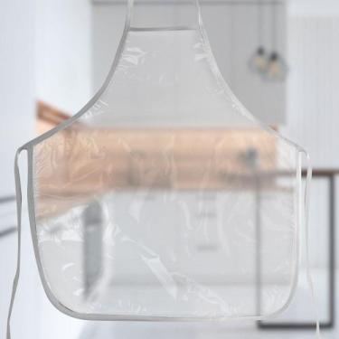 Imagem de Avental Infantil Escolar Transparente para Pintura Branco - Recanto da
