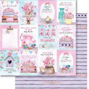 Imagem de Folha para Scrapbook Dupla Face - Coleção Carinho - Tags - SD-1239 - L